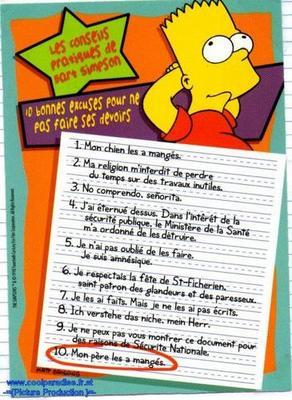 Des excuses pr po faire c devoirs !